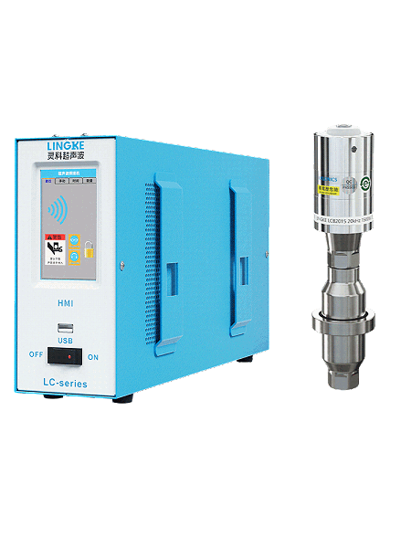 20kHz-1500W 數(shù)字 靈科超聲波發(fā)生器+超聲波換能器
