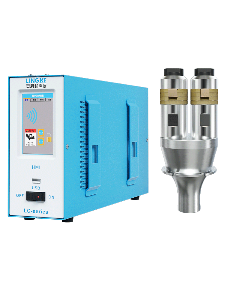 20kHz-3200W 數字 靈科超聲波發生器+超聲波換能器