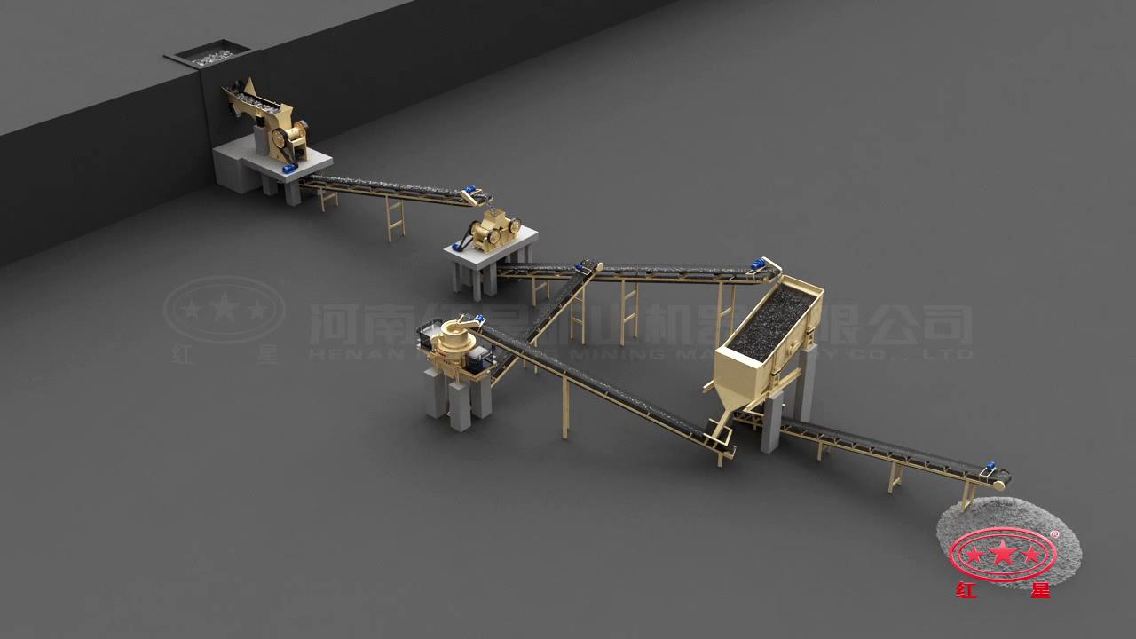 先粗、中細碎后再制砂